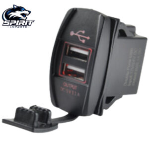 Cargador USB de 3.1A forma de barco con retroiluminacion LED